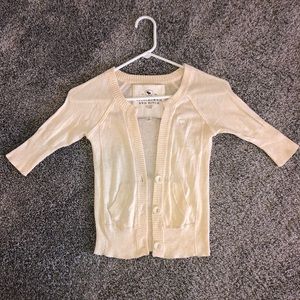 Abercrombie & Fitch cream cardigan